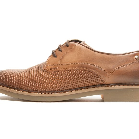 Base London Blake Shoes in Burnished Print Tan - Picture 2 of 4